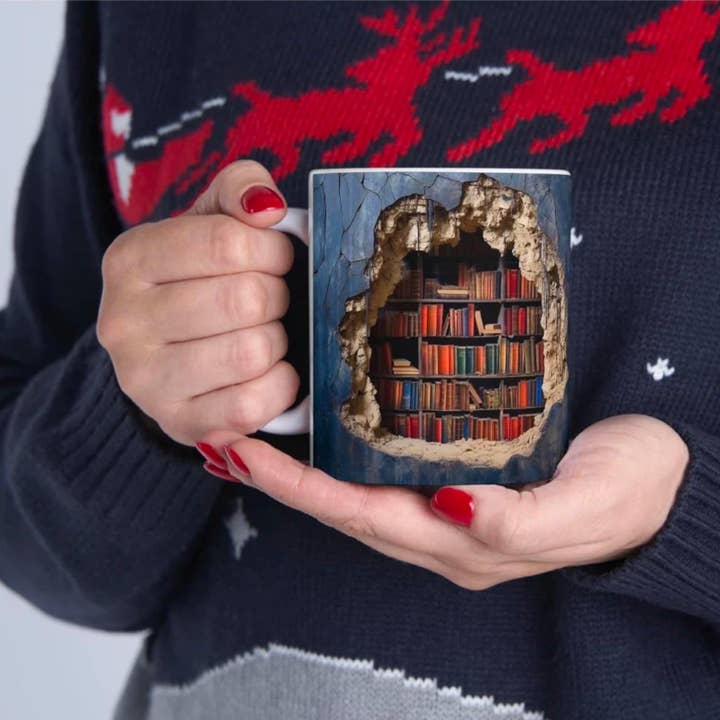 Moderny - Wholesale Coffee Mug - 3D Bookshelf Mug