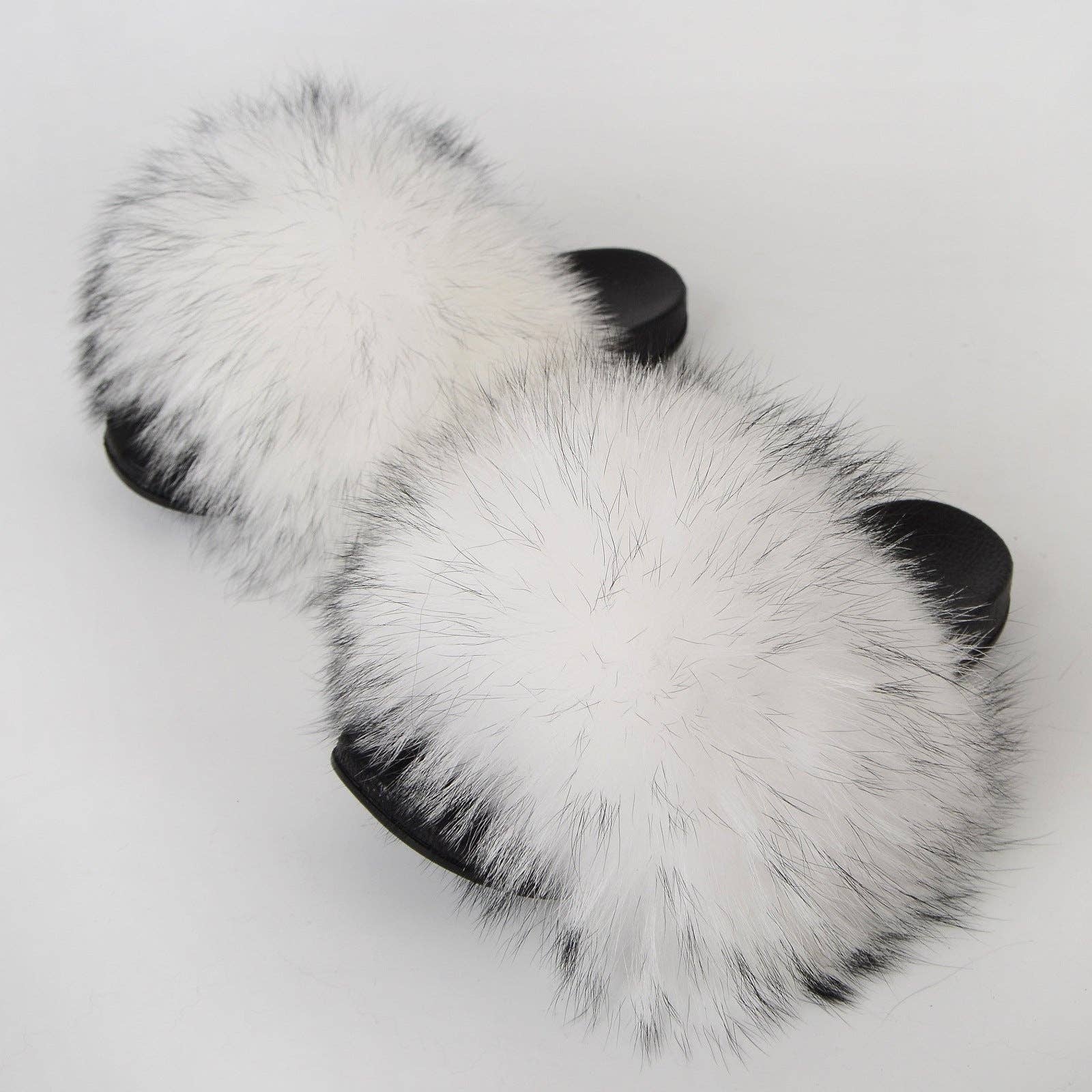 VividLux - Wholesale Slippers - Women's - Fluffy Fur Slides Flat Furry Sandals for Women 23