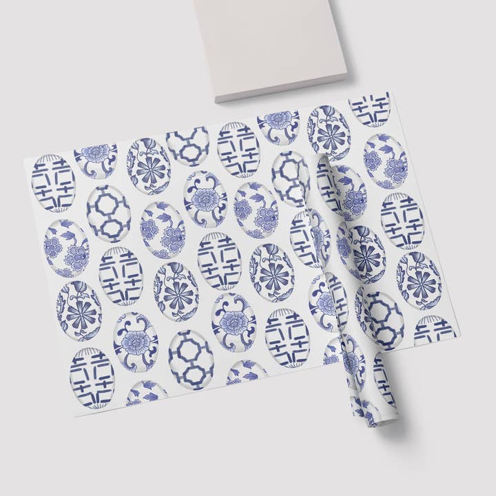 Sets de table Chinoiserie Easter Egg pour la vente par JOSIL Paperie & Gift