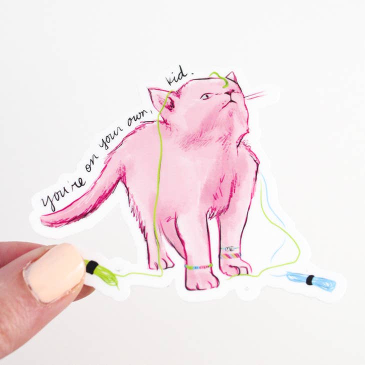 Amy Hartelust Art and Illustration - Wholesale Sticker - Yoyok Cat Vinyl Sticker