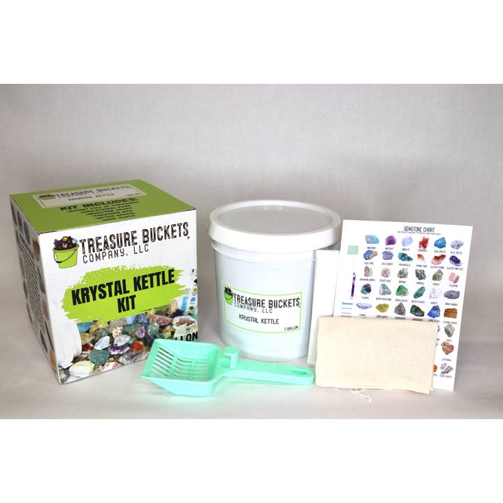 Krystal Kettle Gem Mining Gallon Kit - Gems, Rocks for wholesale by Treasure Buckets Co., LLC