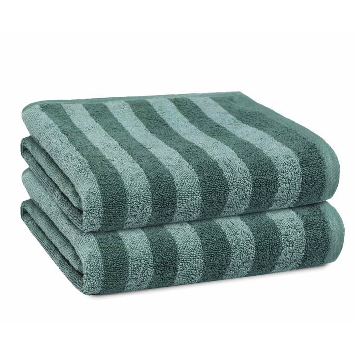 ShopBobbys - Wholesale Hand Towel - PREMIUS 2 Pack Stripes 100% Cotton Yarn Dyed Hand Towel, 16x28 Inches7
