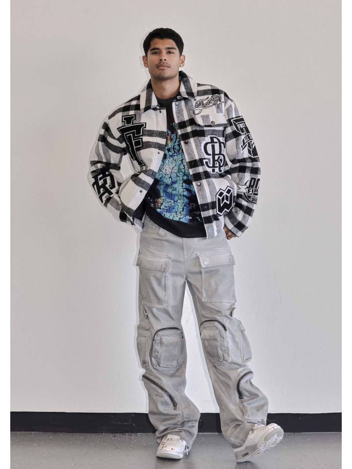 First Row - Wholesale Jeans - Men's - Y2K UTILITY CARGO DENIM PANTS14