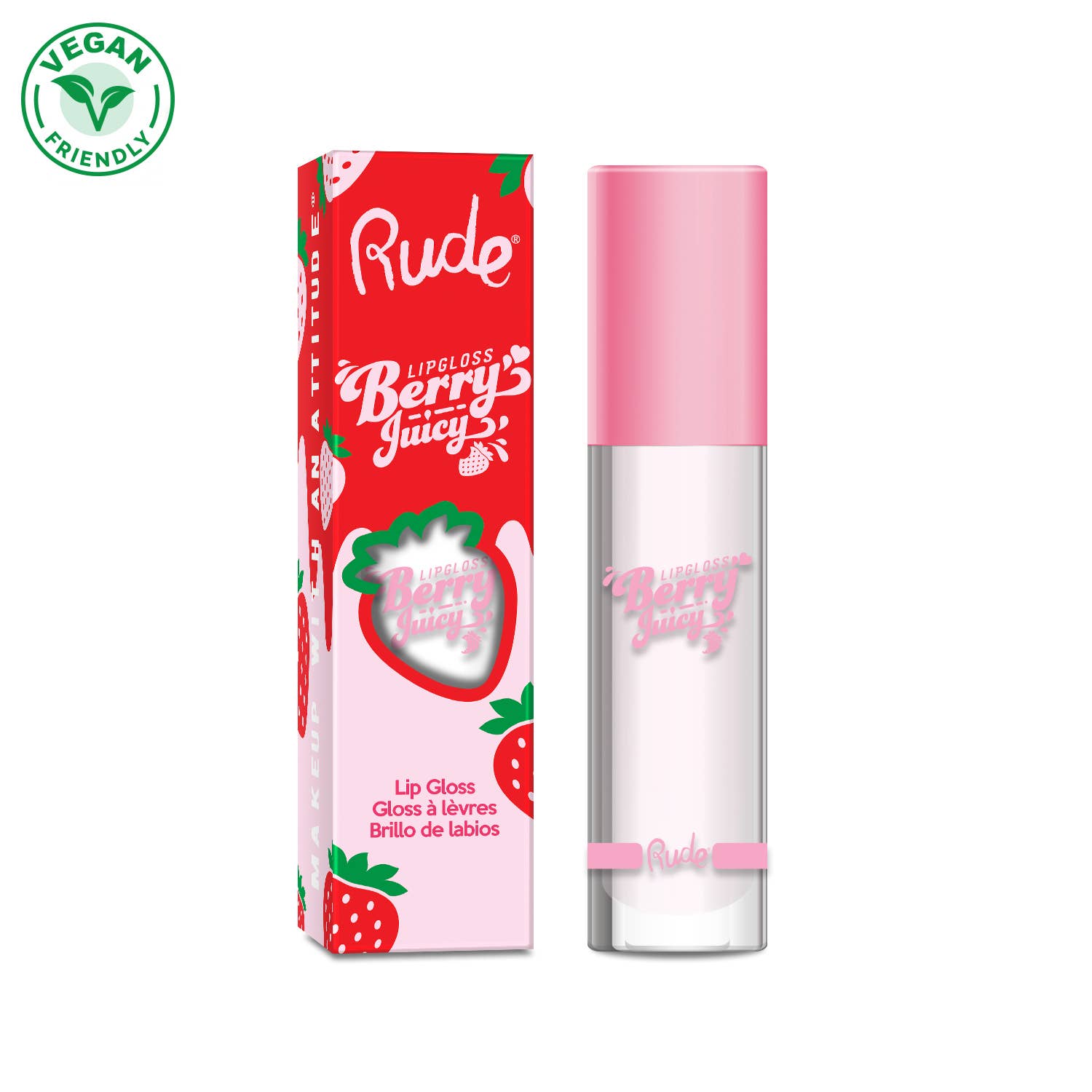 Rude Cosmetics - Wholesale Lip-gloss - Berry Juicy Lip Gloss7
