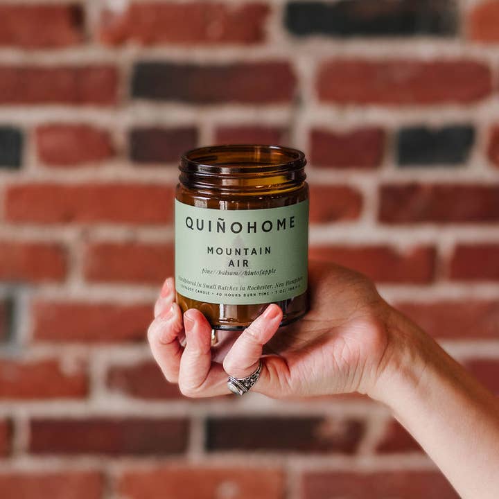 quiñohome - Wholesale Jar/Filled Candle - Mountain Air 7oz Soy Candle Jar// Fir, Pine, Hint Of Apple//0