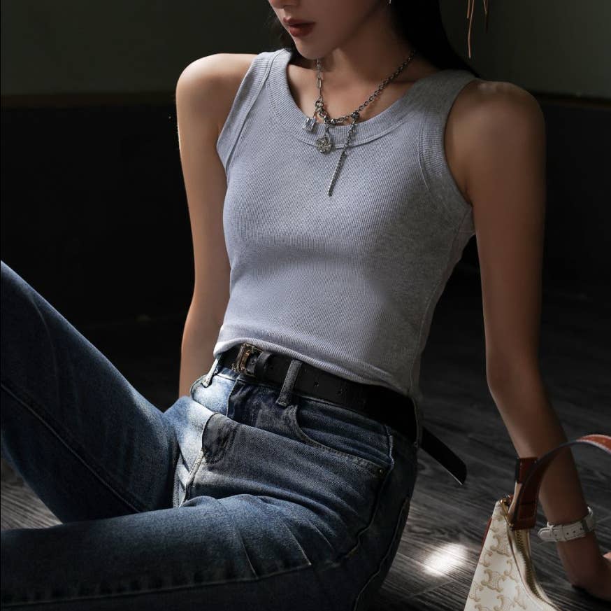 Hope & Sunshine - Wholesale Tank Top - Women's - Ribbed Knit Tank Top12