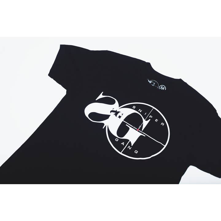 Noir T-shirt à logo Sniper Gang (noir) en vente sur Faire