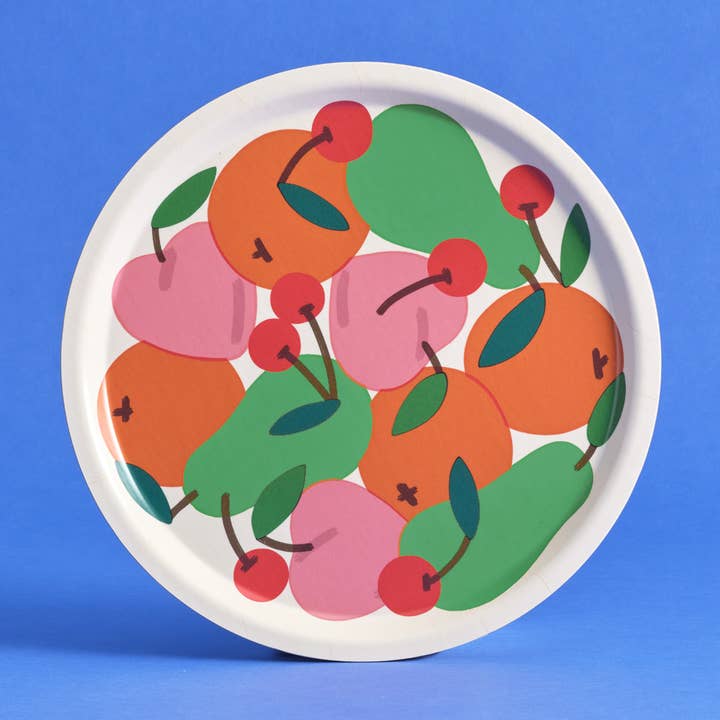 Wrap – Bandeja de servir por atacado – Travessa Redonda Pequena para Frutas 12" em Bétula0