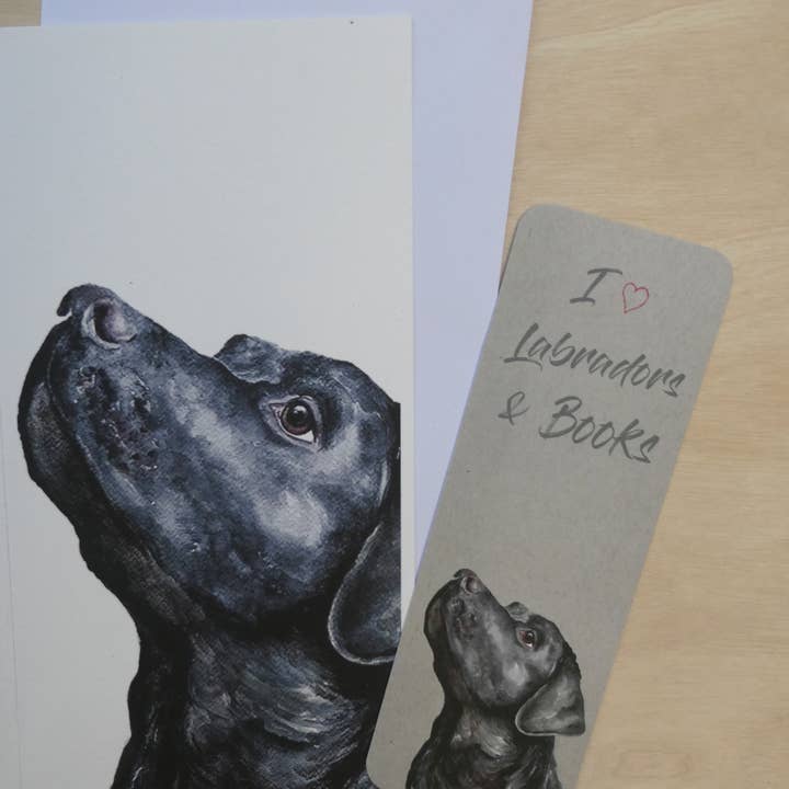 Field and Fur Gifts - Vente Marque-page - Carte de vœux avec marque-page, Labrador, Bobby