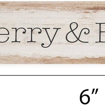 P. Graham Dunn - Wholesale Sign - Mini Sign - Merry & Bright2