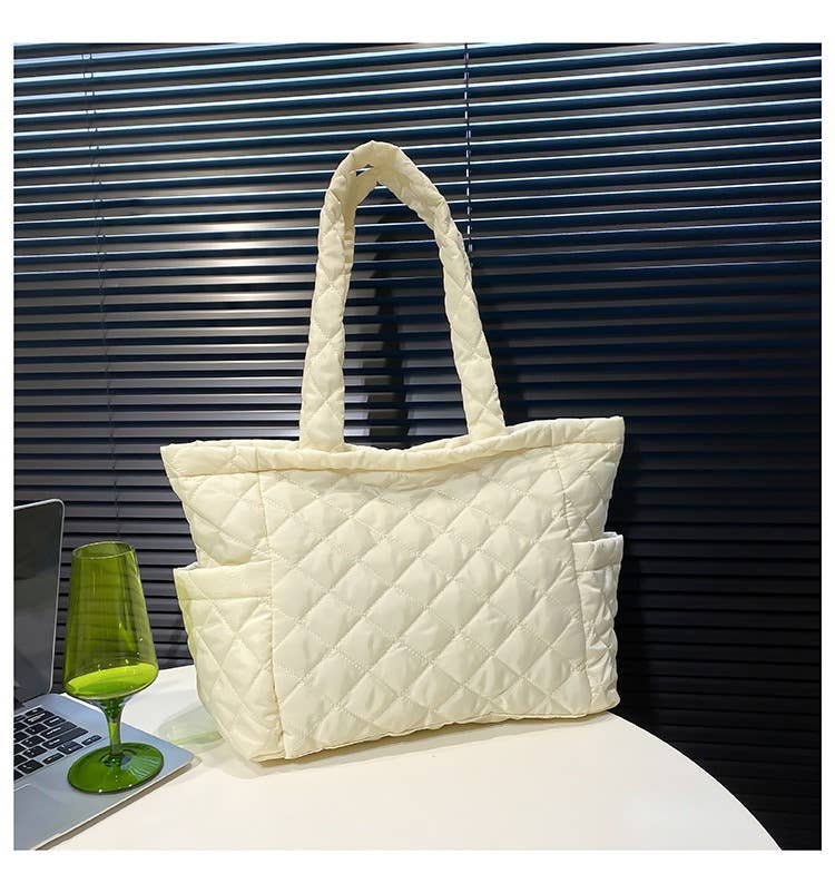 wandf - Vente Tote bag – femme - Sac fourre-tout matelassé en nylon pour femmes, sac de transport pour navetteurs, cadeau8