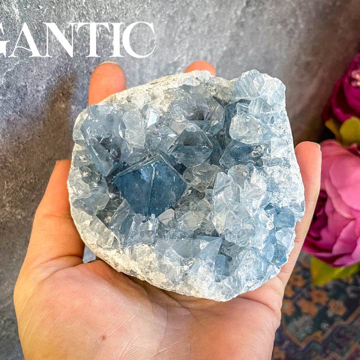 Mandala Gems - Wholesale Spiritual Stone/Crystal - Ethically Sourced CELESTITE Clusters