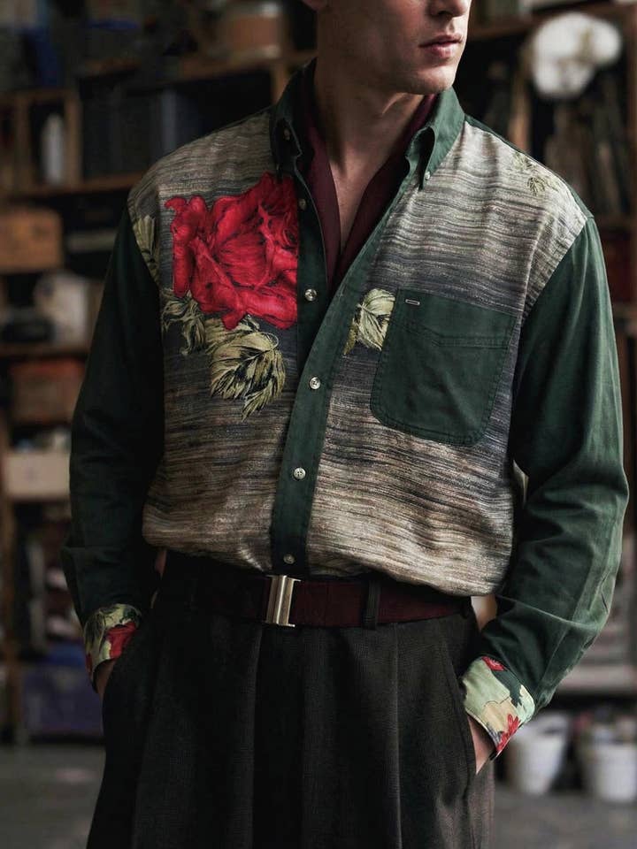 Camisa Algodón y Seda - Pieza Única - Talla M/L para venta al por mayor de Emile Garçon