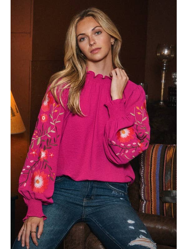 Oddi - Wholesale Blouse - Women's - Textured Airflow Long Sleeve Blouse