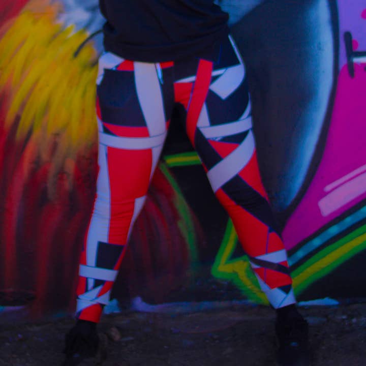 Pantalones deportivos rojos geométricos para hombre para venta al por mayor de STFU