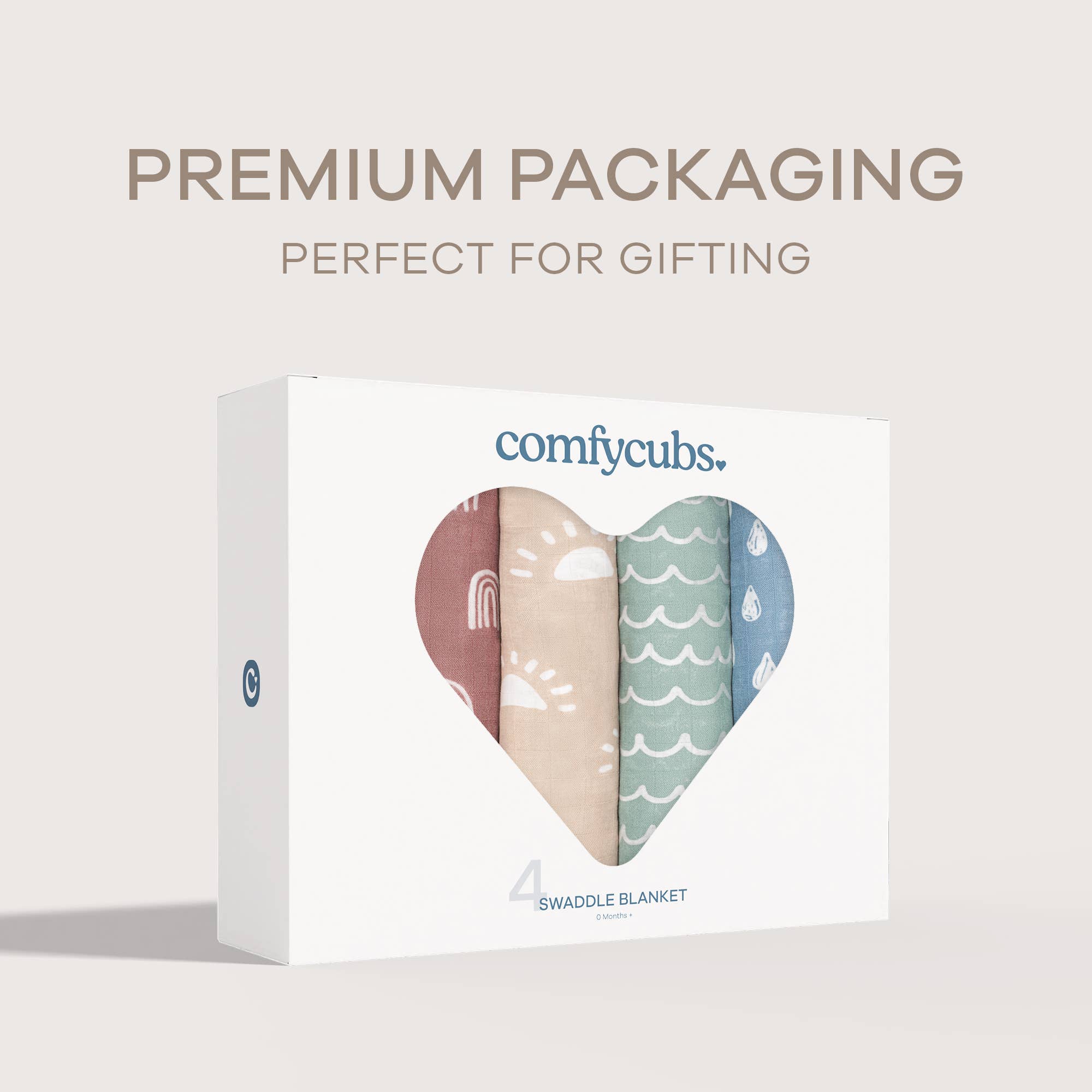 Comfy Cubs – Engroshandel Svøb - Baby – Musselin svøbetæpper, pakke med 4, 47" x 47" fra Comfy Cubs31