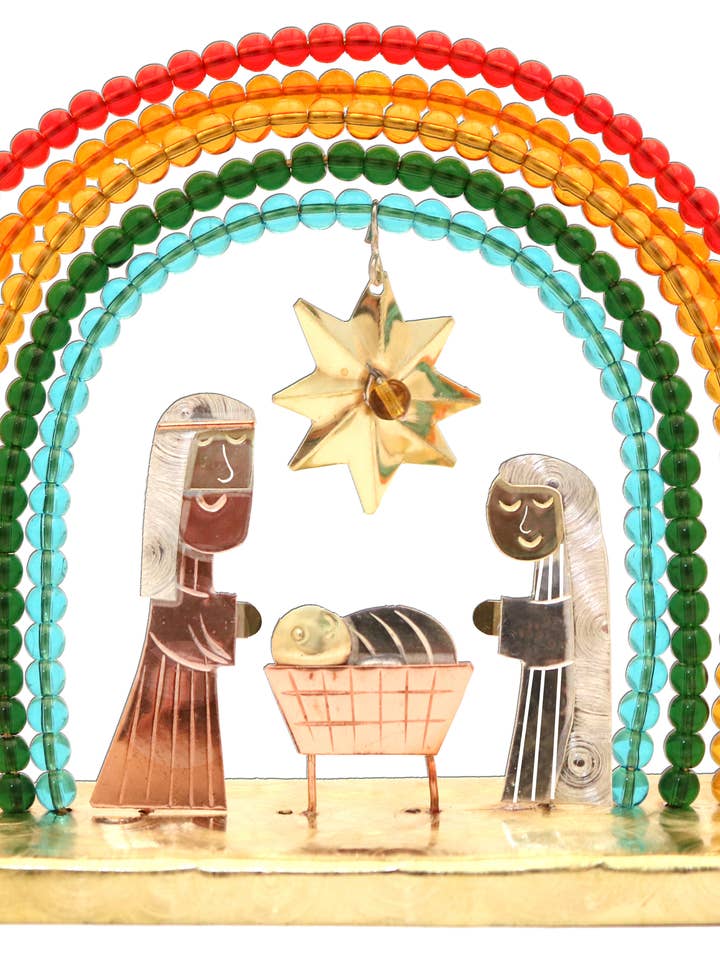 Rainbow Nativity Tabletop for wholesale by Pilgrim Imports