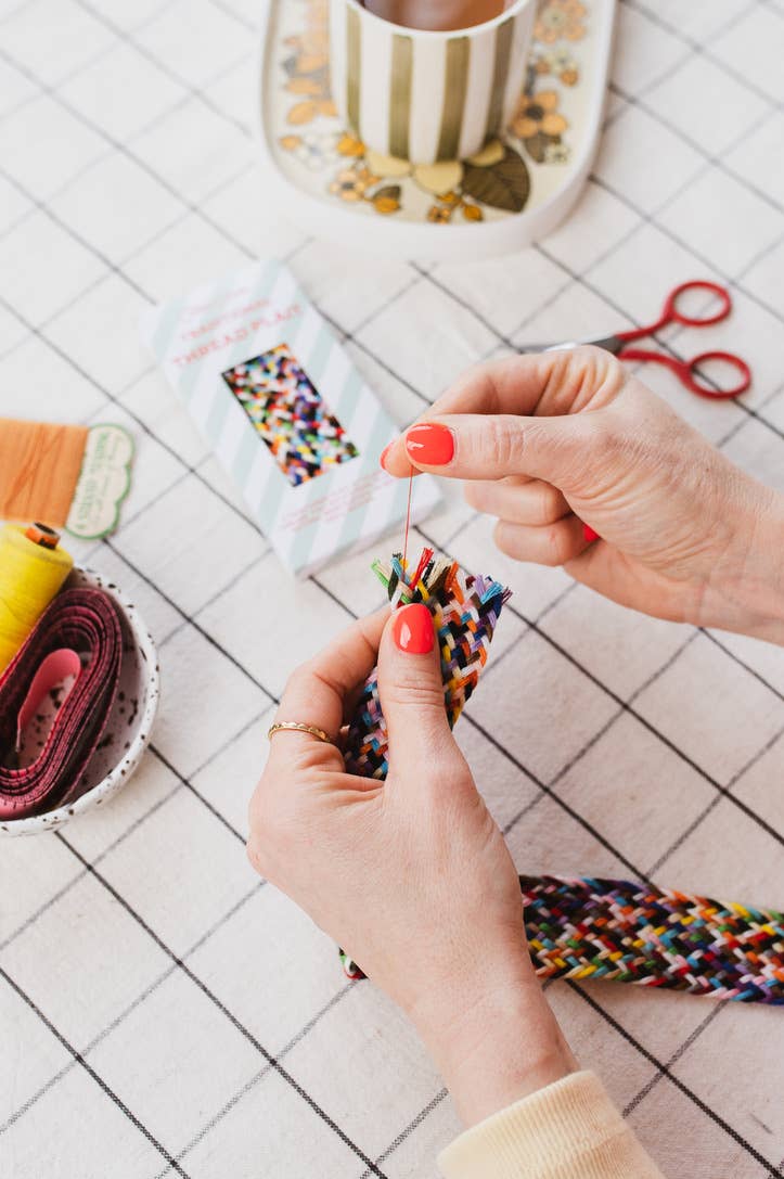 Cotton Clara Craft Kits & Supplies - Wholesale Embroidery/Cross Stitch Supplies - Traditional Thread Plait for Mending5