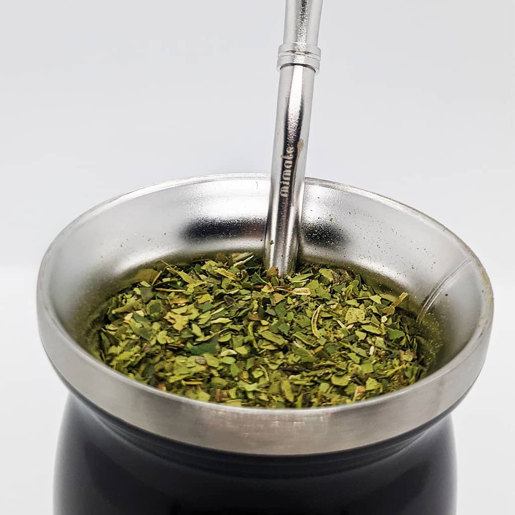 MI MATE - Wholesale Tea Pot - Calabash Mate brushed stainless steel + Bombilla + box5