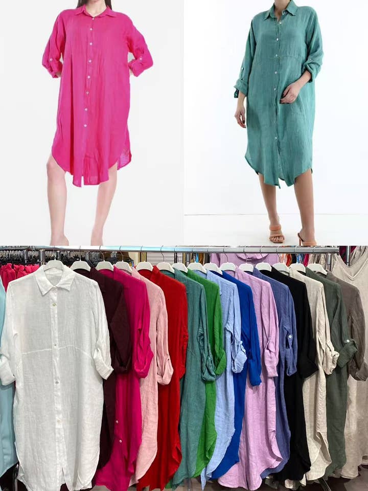 Cielo fashion - Wholesale Dress - Women's - linen dress0