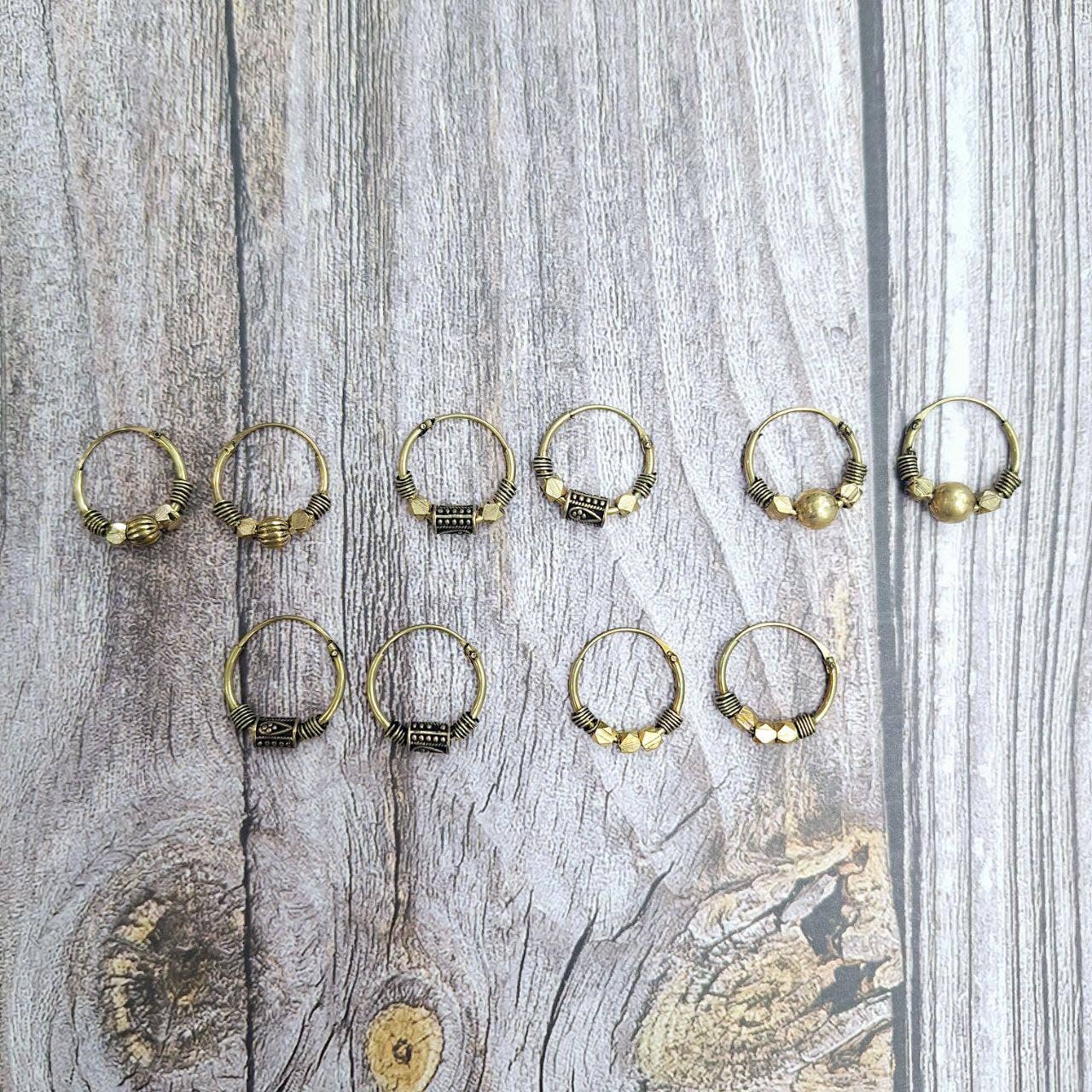 Hecho a mano - Wholesale Hoop Earrings - Indian hoop earring M.1