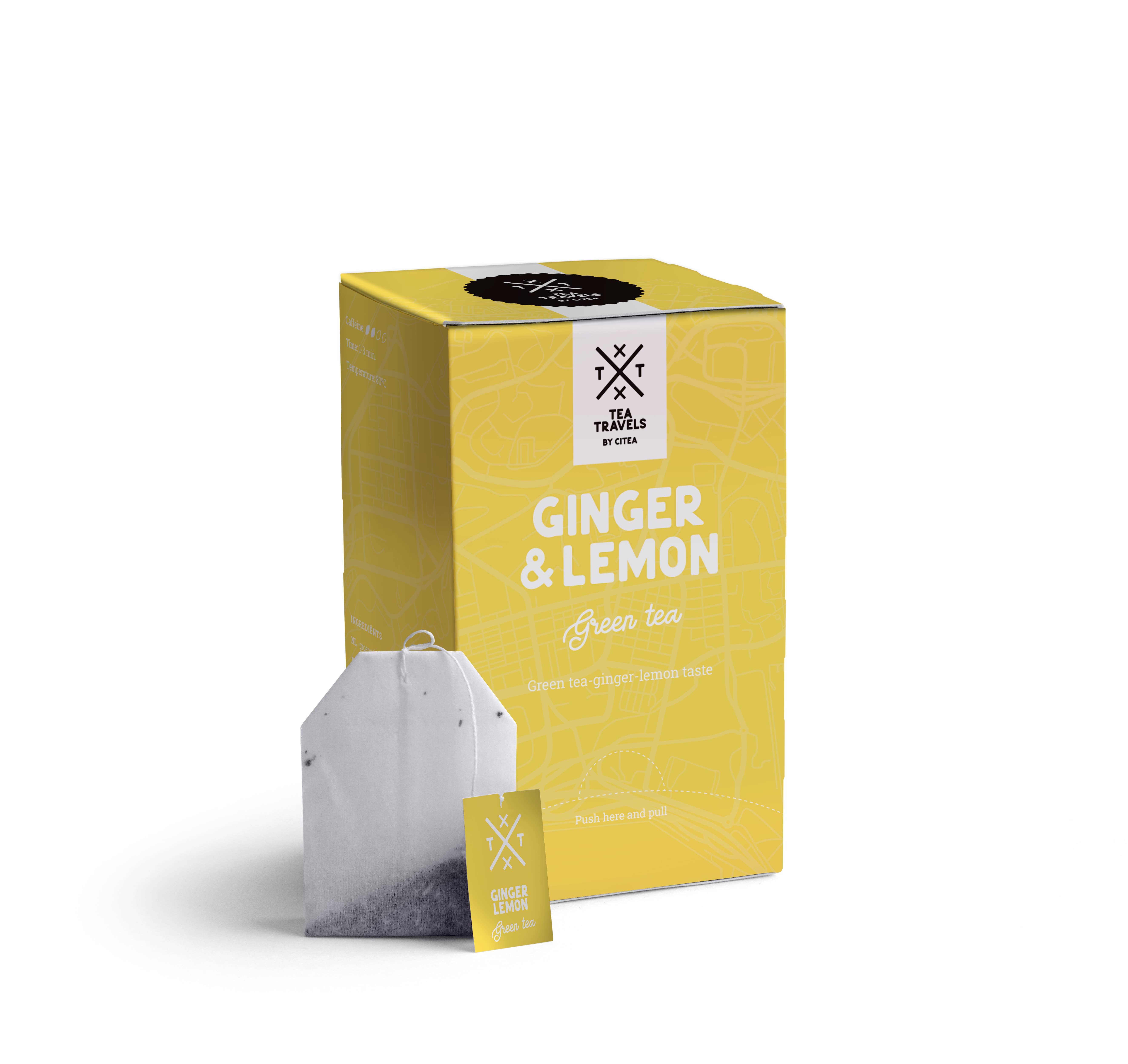 CiTea - Wholesale Tea Bags - Ginger & Lemon, green tea0