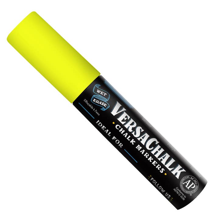 VersaChalk Neon Gelb Flüssigkreidemarker Jumbo - 15 mm Spitze für den Großhandel von VersaChalk