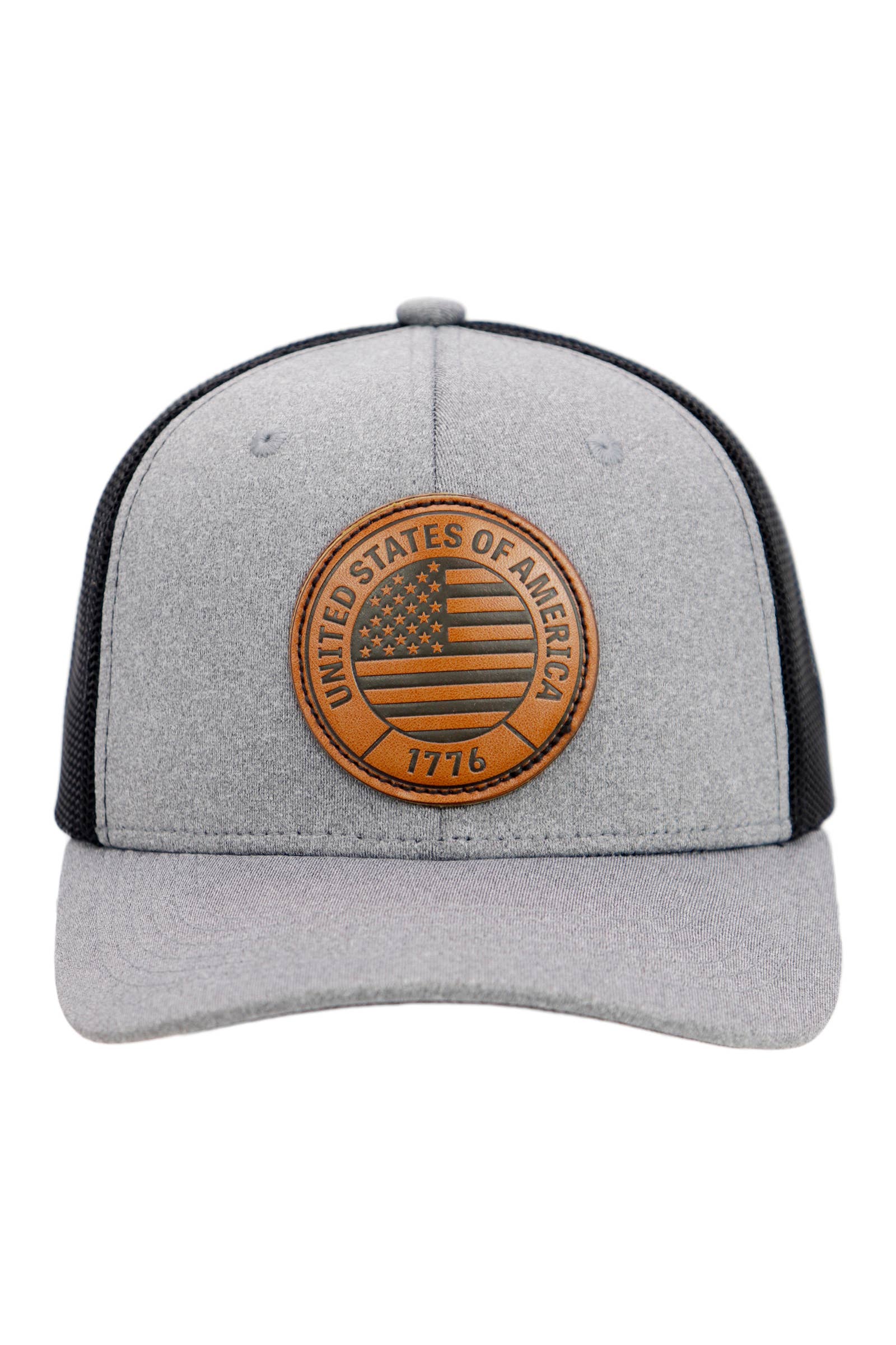 Cap Zone – boné - Unissexo por atacado – 1776 Patch Bandeira dos EUA Melange Chapéu Camionista7