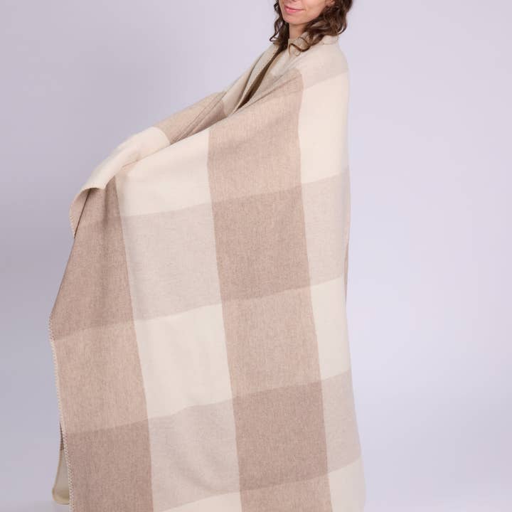 Khishi Cashmere – Großhandel Überwurfdecke – Schafwolle 100% Überwurfdecke, Plaid