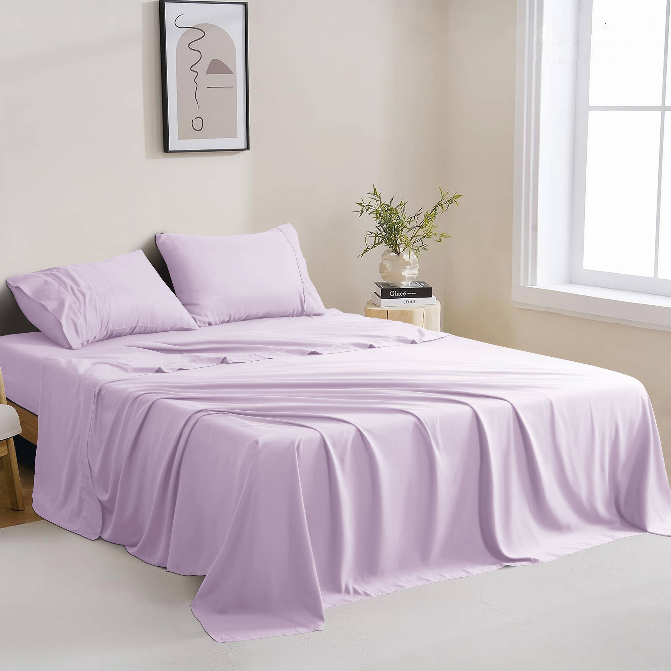 Qatan – wholesale Sheet set – 4 Piece Microfiber Sheet Set - 16" Deep Pocket Fitted Sheet7