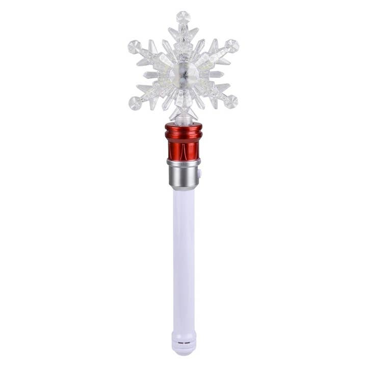 La Luna Bella - Toys - Wholesale Classic Toy - Kids - 14.5" Light-Up Snowflake Spinning Wand - LLB Toys