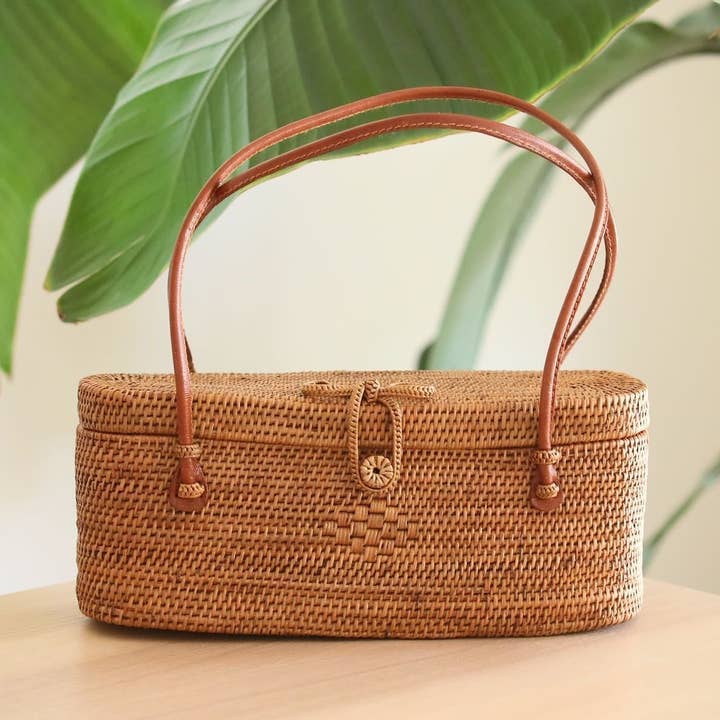 Bolso de ratán/bandolera Bali para axilas para venta al por mayor de Ganapati & Co.