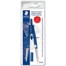 Staedtler Student Compass Set - Blue/Silver, 2-Piece for wholesale by Everyday Supply Co