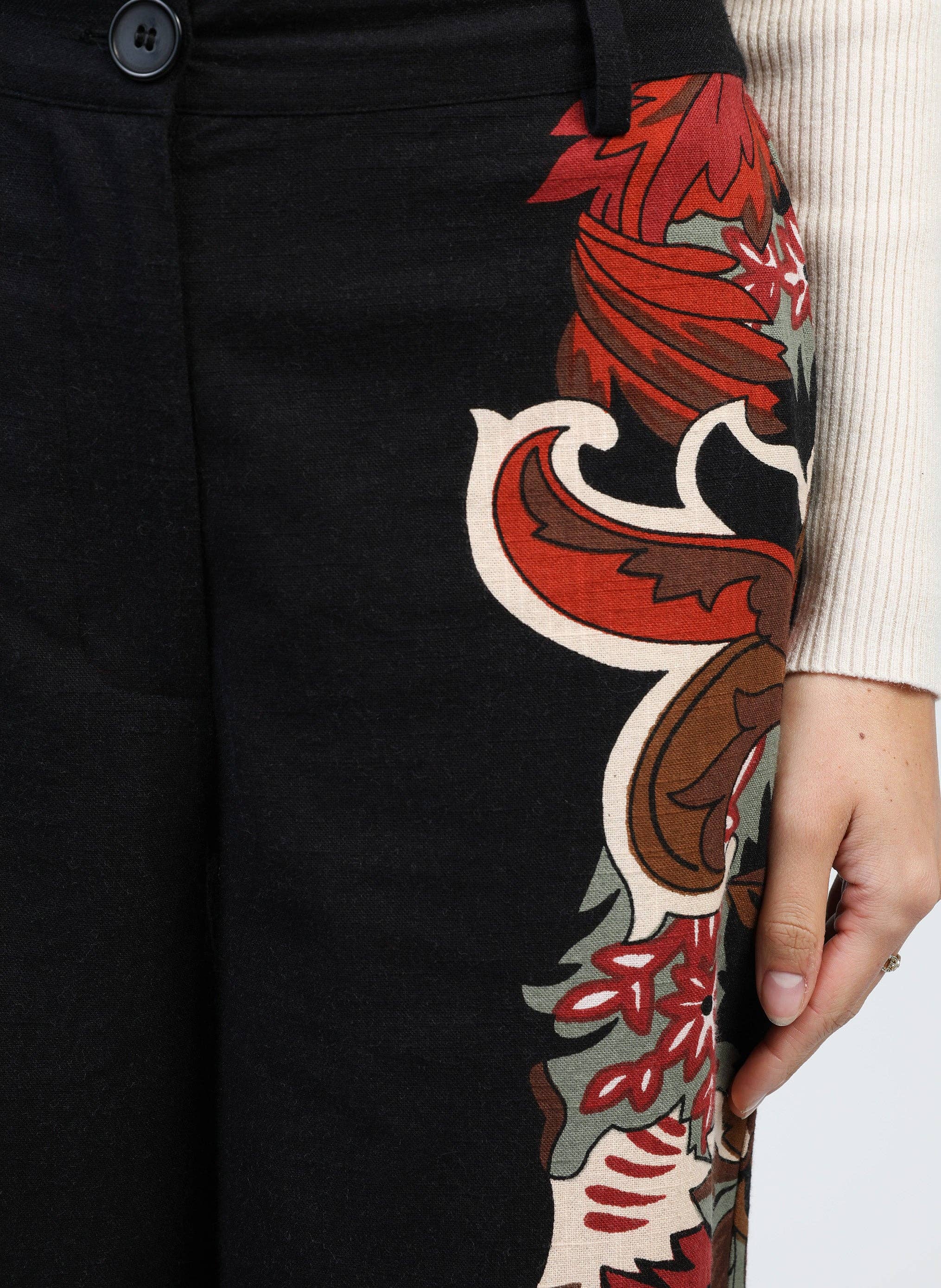 An'ge – Calças - Mulher por atacado – CALÇAS ROSSITA pachama preto2