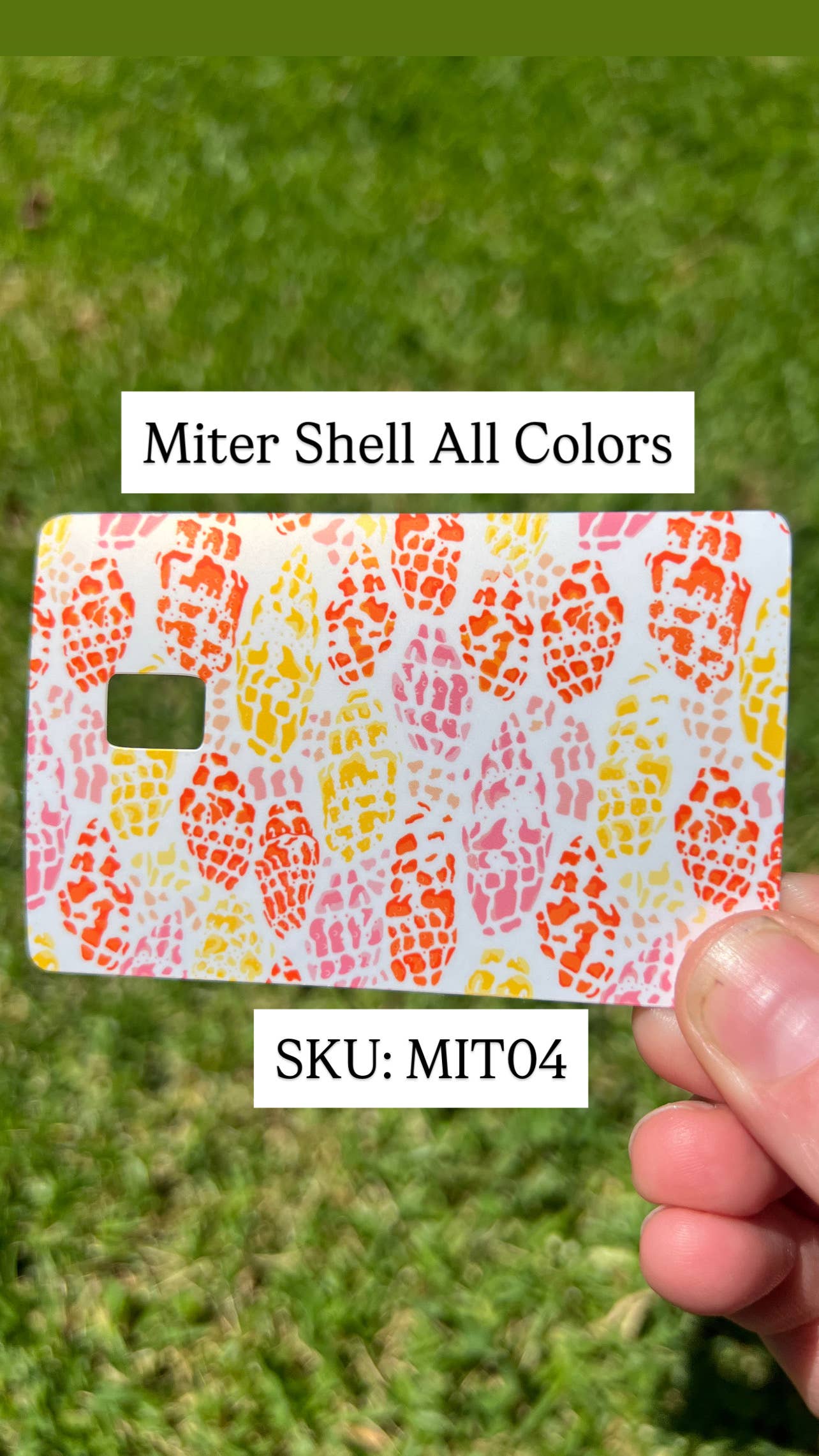 Shelloha Treasures - Wholesale Phone & Laptop Stickers - Card Skins - Miter Shell Options3