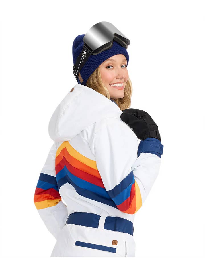 Tipsy Elves - Wholesale Ski Suit - Women's - Women's Colorpop Powder Snow Suit - Retro Stripe Ski Suit