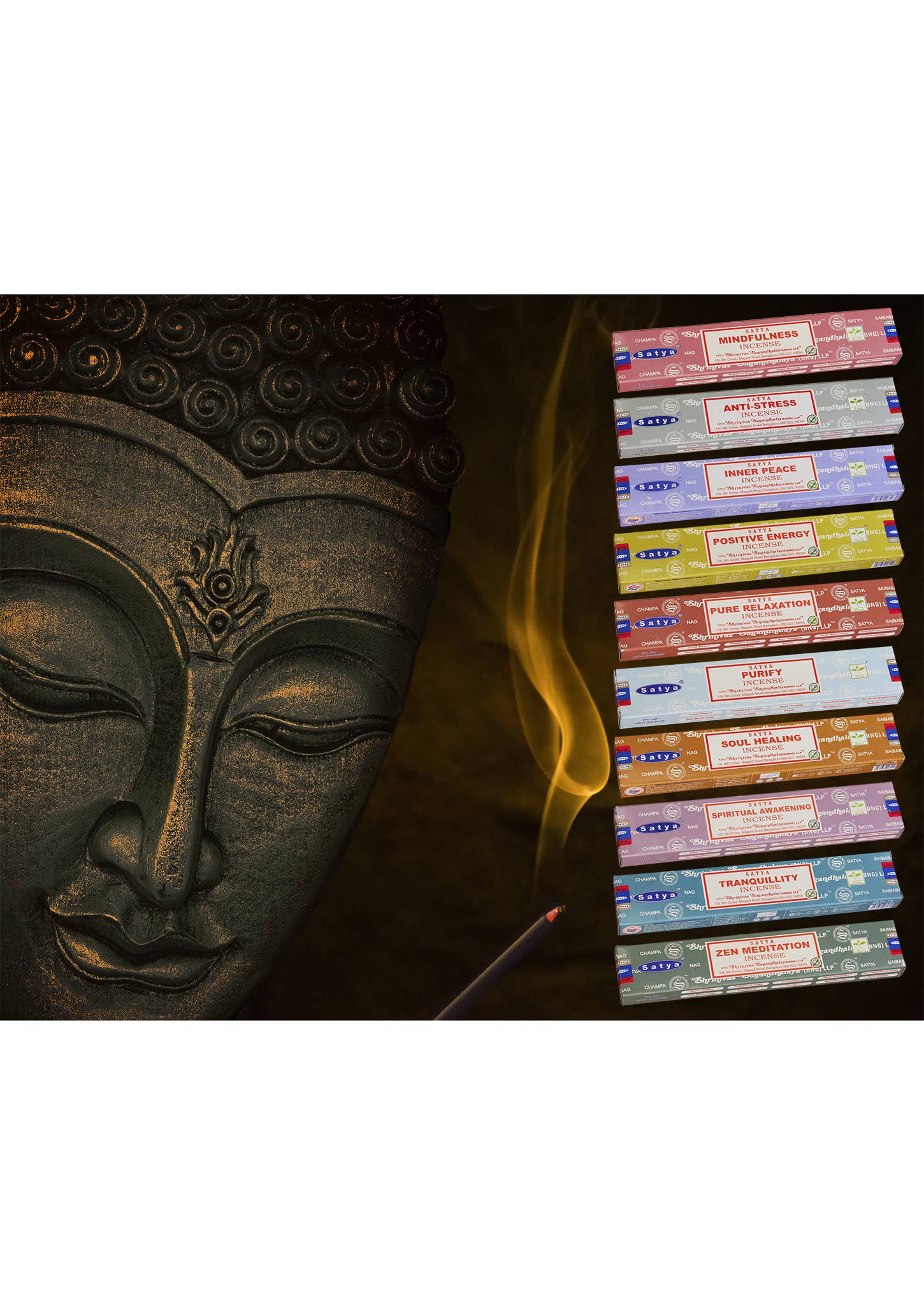 Namaste - Vendita all'ingrosso Incensi - Bastoncini di incenso Satya Nag Champa della serie Mindfulness 15 g1