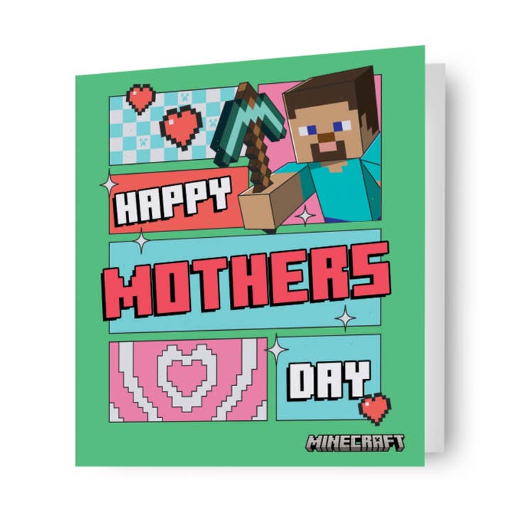 Minecraft Mother's Day Card for wholesale by Danilo Promotions Ltd