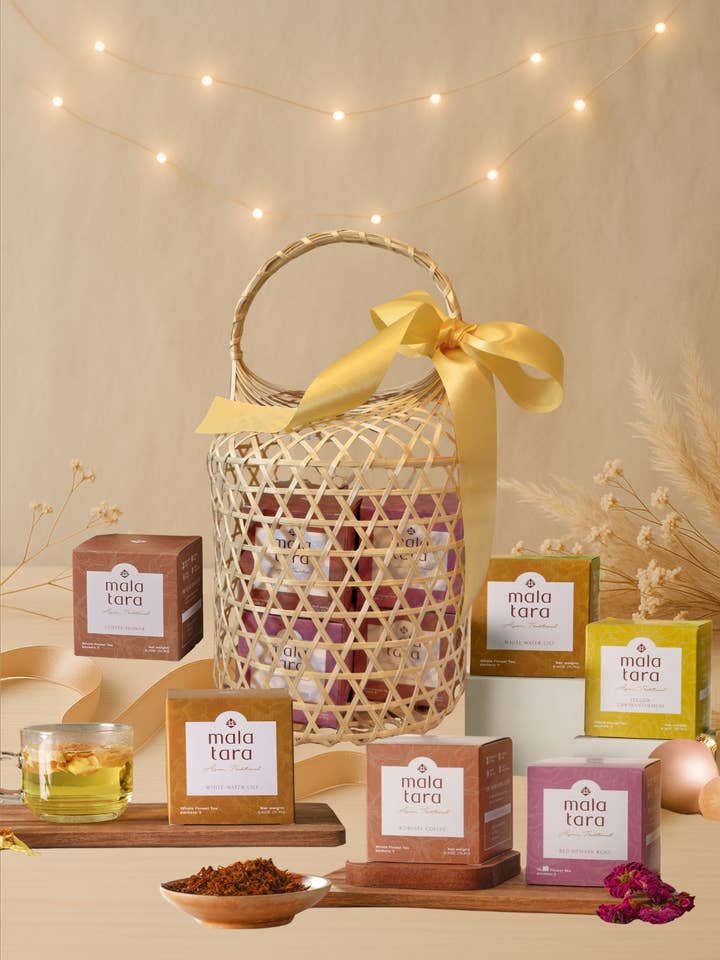 Ritual Glow Gift Basket for wholesale by Mala Tara