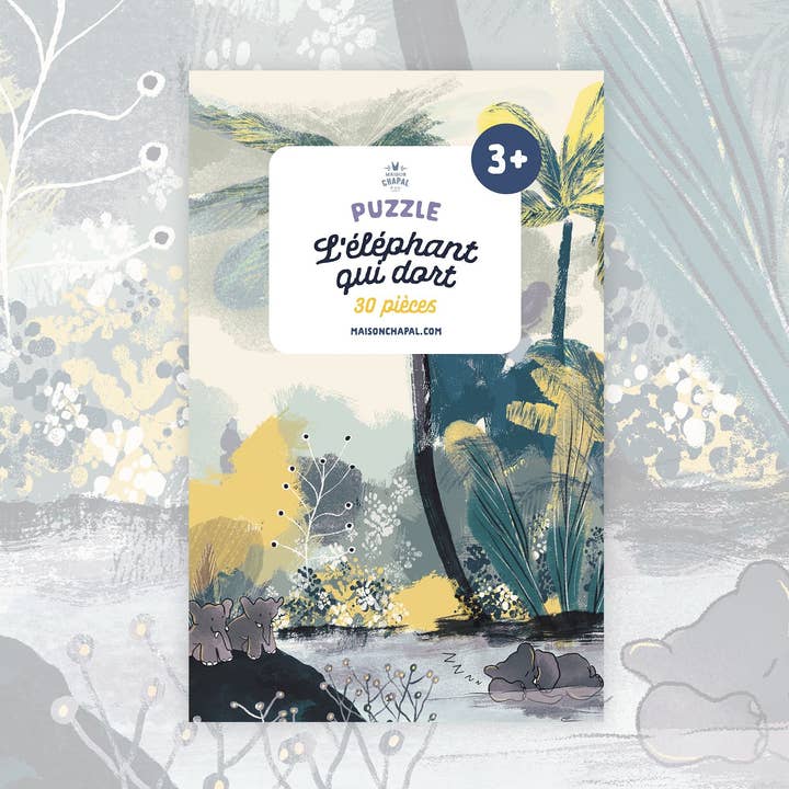 Puzzle L'Elefante che dorme (30 pezzi, per bambini) per la vendita all'ingrosso da parte di Maison Chapal