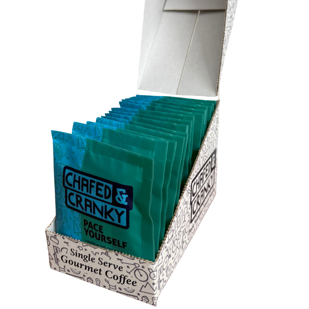 Chafed & Cranky Coffee Co. - Wholesale Ground Coffee - Pace Yourself Pour Over Coffee Single Serve1