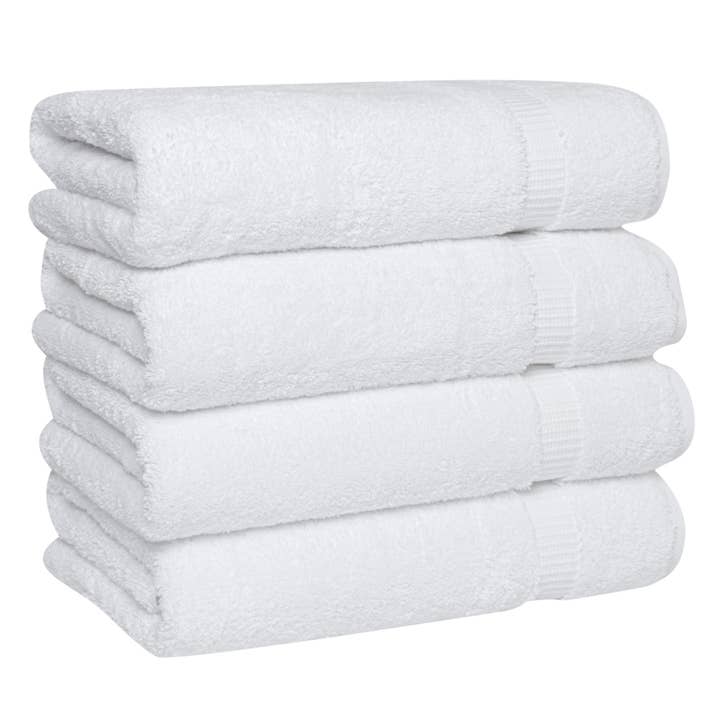 Serenity Luxury Collection 6-Piece Turkish Towels - White for wholesale on Faire