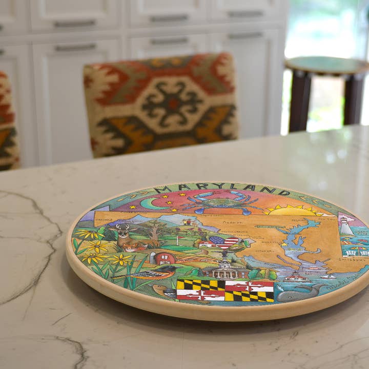 Sticks - Wholesale Lazy Susan - "America in Miniature" | Maryland Lazy Susan