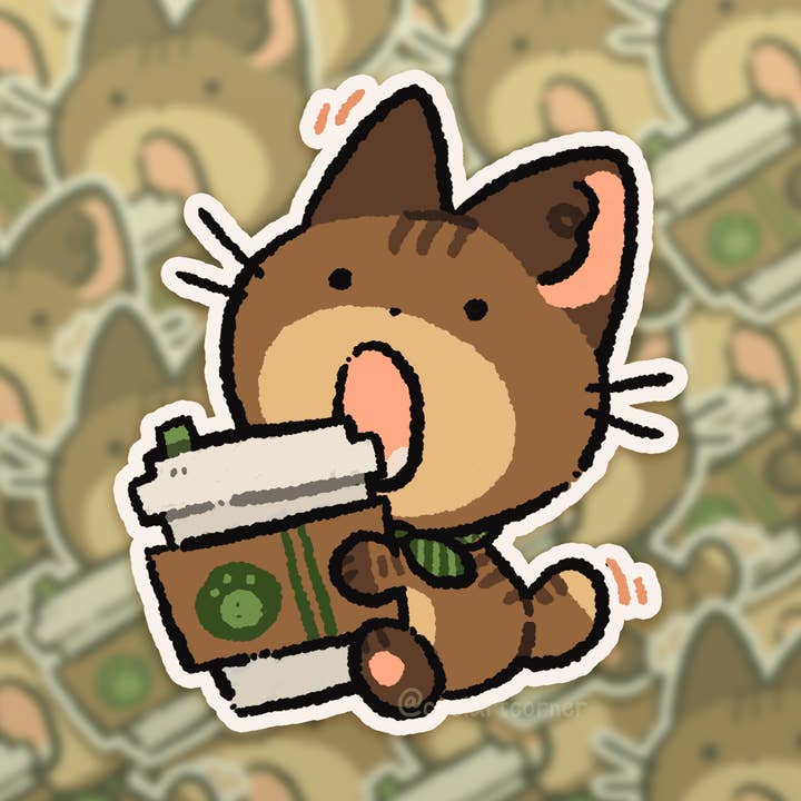 Cool Art Corner - Wholesale Sticker - Bean Bean Coffee Sticker0