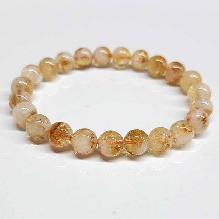 Bracelet en citrine 8 mm pour la vente par Best South Gems
