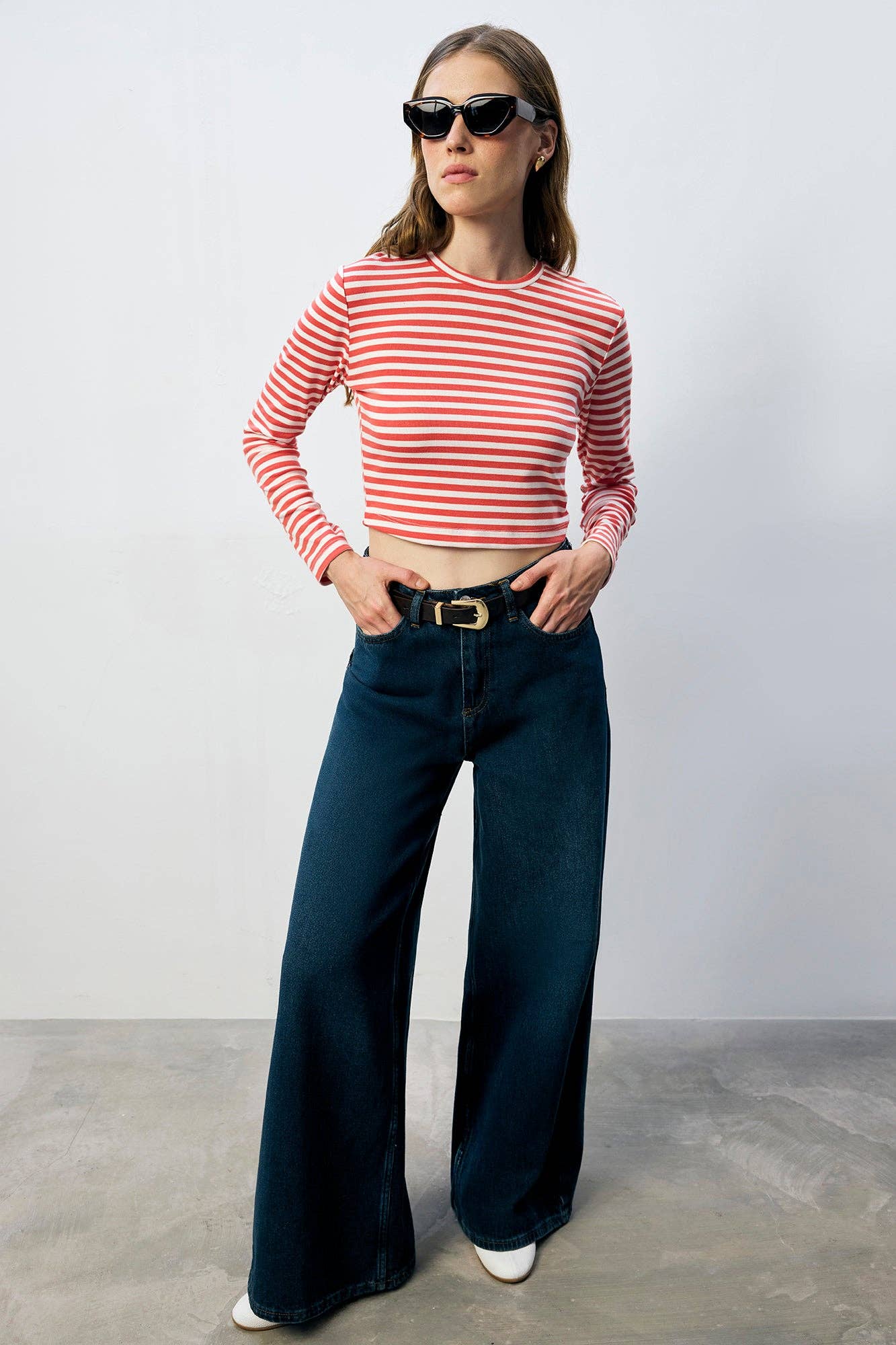 Red Ribbed Cropped Tank Top – Cotton Knit for wholesale on Faire1