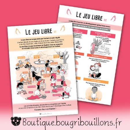 Le jeu libre - Imprimé pour la vente par Bougribouillons
