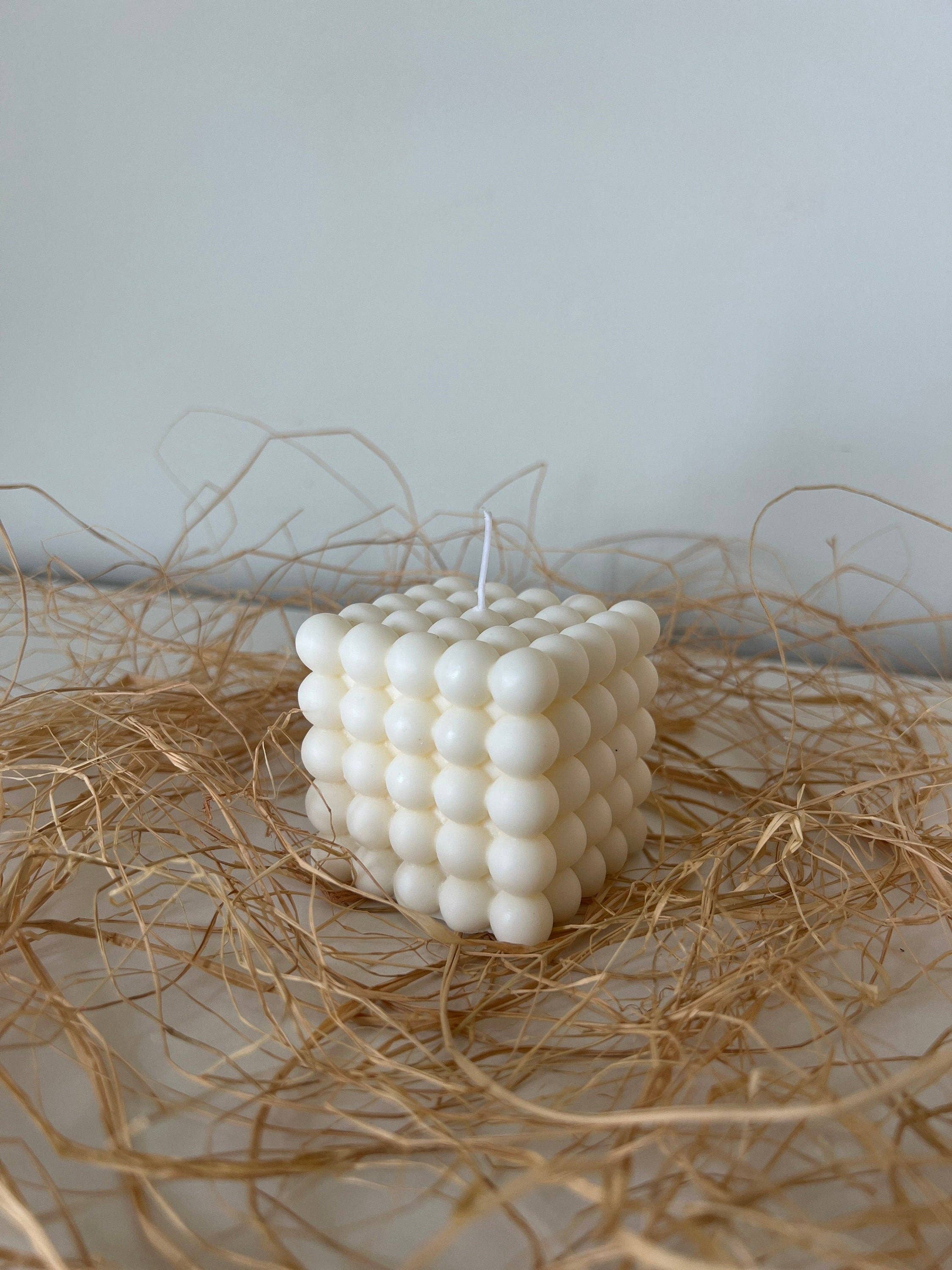 Allure CA - Vente Bougies originales - Bougie à bulles carrée/Bougie cool1