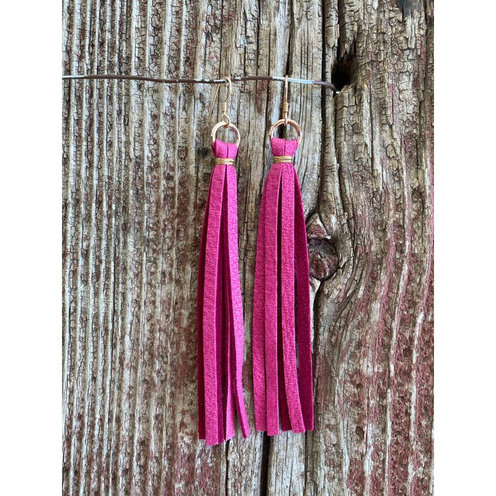 J.Forks Designs - Vendita all'ingrosso Orecchini con nappe - 14112 Orecchini in pelle con nappine5