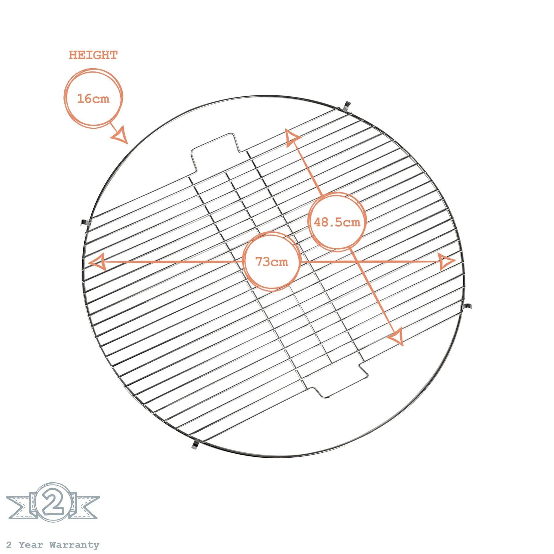 Rinkit Ltd – wholesale Fire pit – Harbour Housewares Round Firepit Grill - 48.5cm4